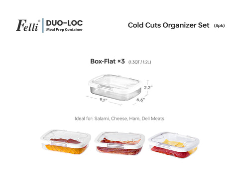 Felli Duo Loc clear Tritan body shows contents for quick prep.