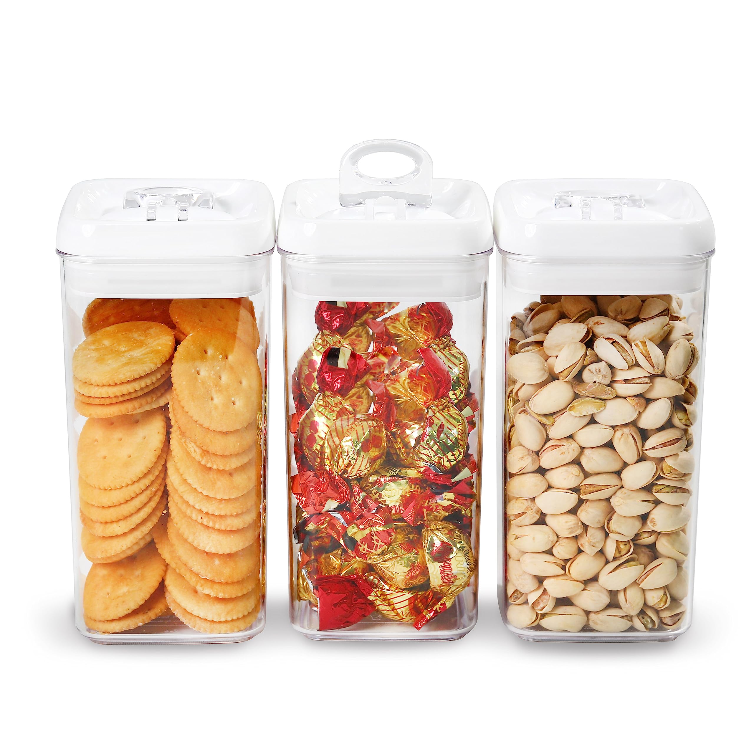 Felli Flip Tite 4in regular container with airtight lid keeps snacks fresh.