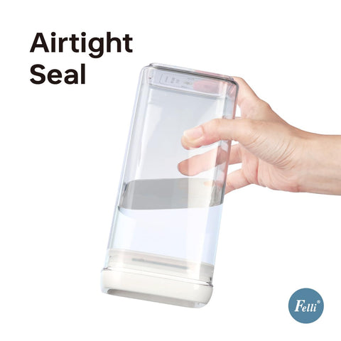Airtight seal preserves dryness and freshness in Felli storage.