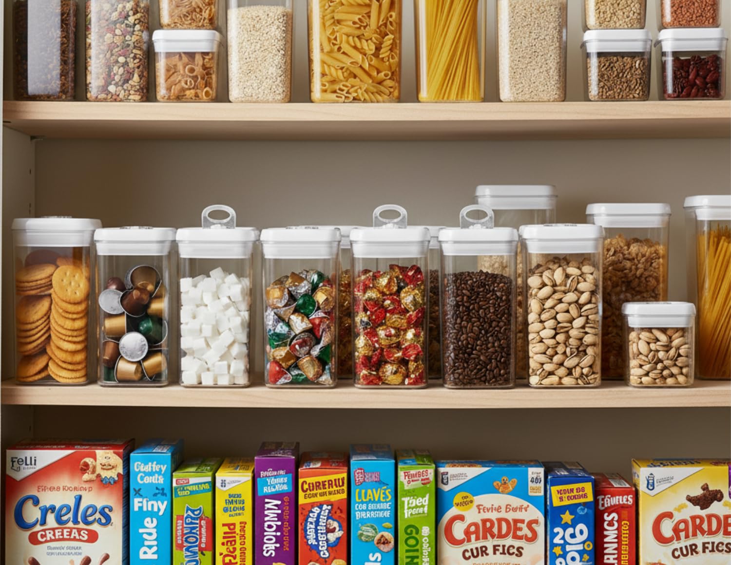 Ring flip top enables one-handed opening for Felli container.