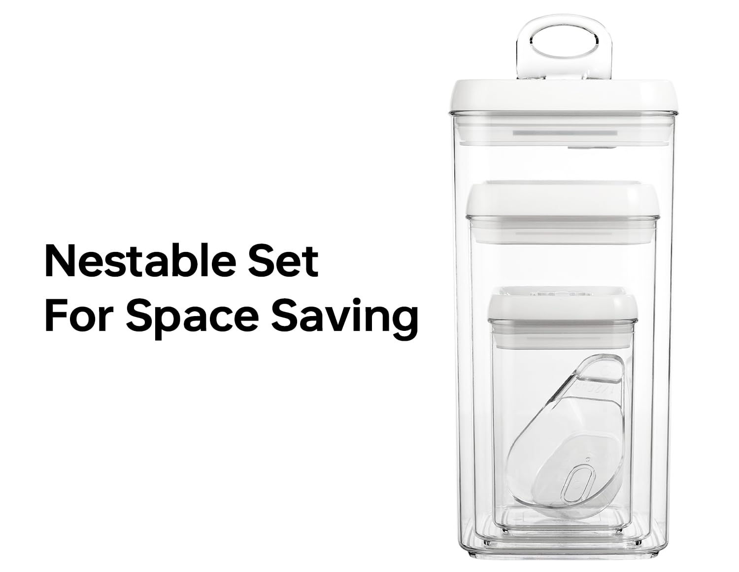 Felli Flip-Tite 4in regular container keeping small pantry items organized