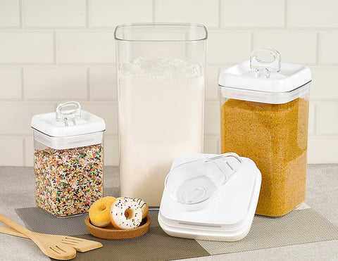 Felli Flip-Tite 5in large container for bulk foods with scoop