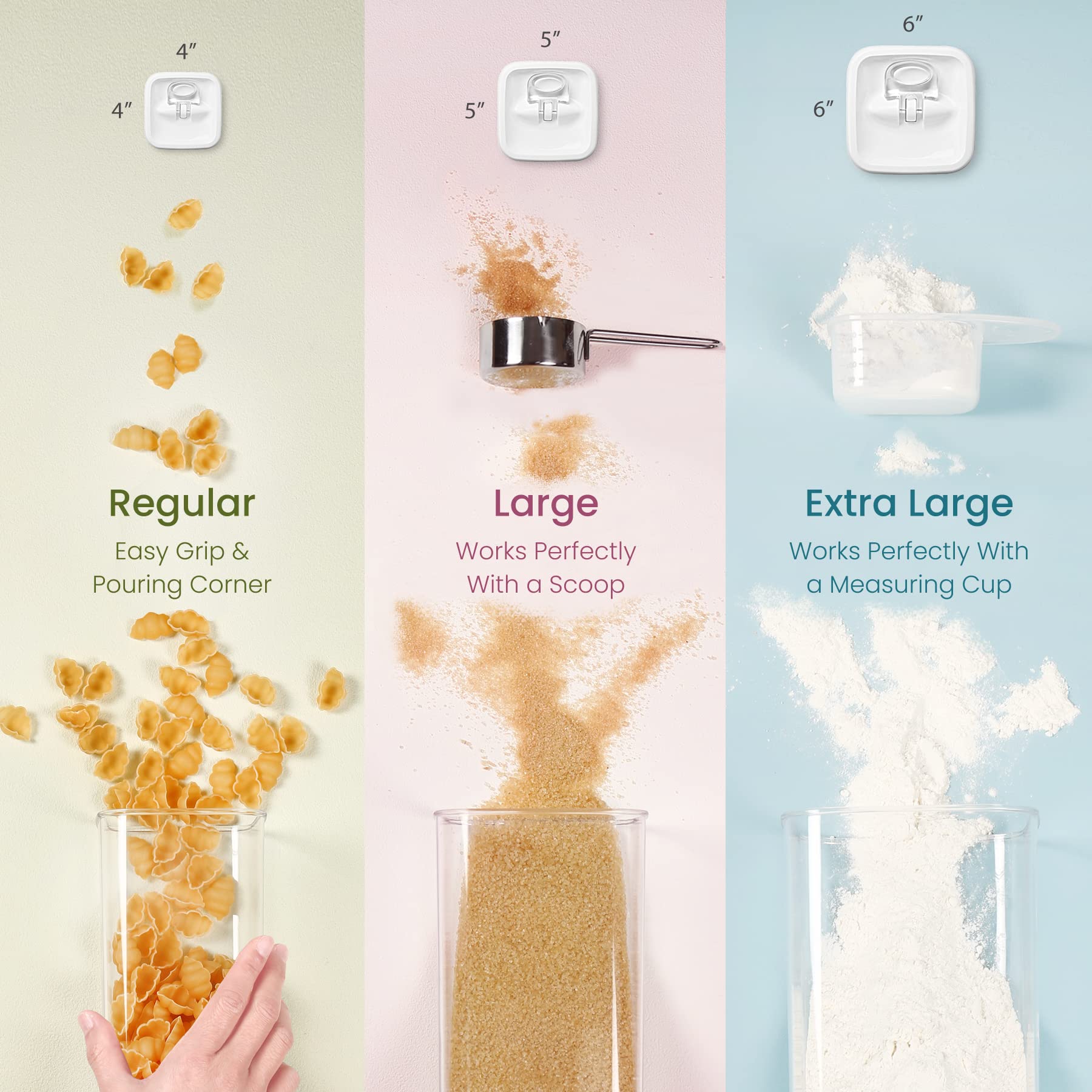 Felli Flip-Tite clear-view container showing contents at a glance.