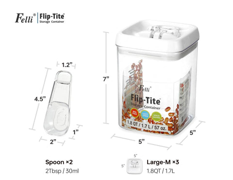 Felli Flip-Tite easy-open lid enables one-handed access on busy mornings.