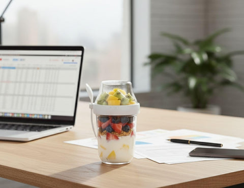 Felli fridge- and dishwasher-safe snack cups simplify bulk meal prep.