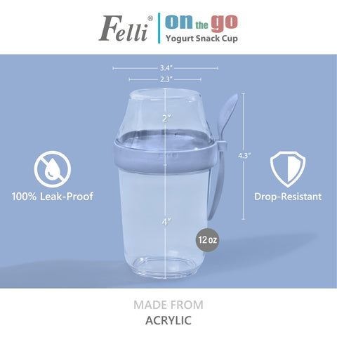 Felli cup is fridge- and dishwasher-safe for easy prep and clean