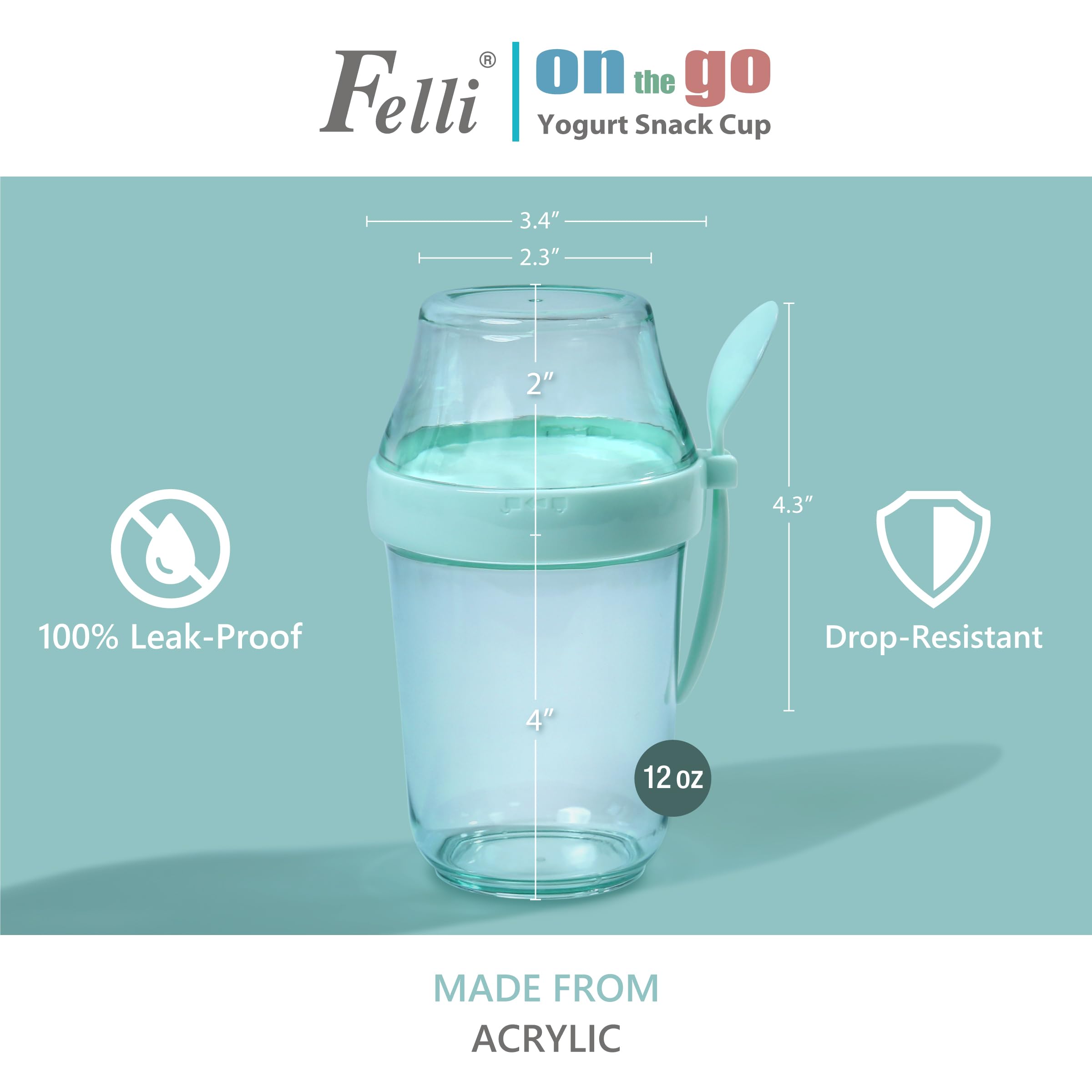 Felli portable single-serve cups ideal for kids and adults