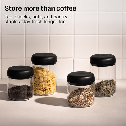 Fellow Atmos on countertop with coffee and spices