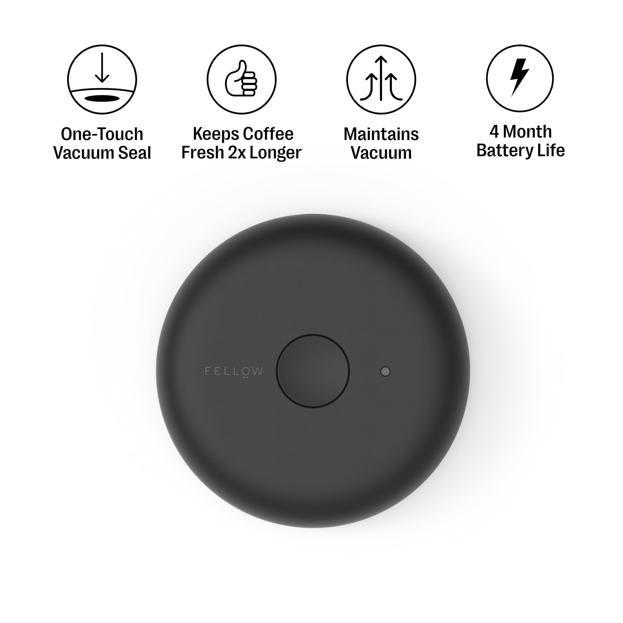 Lid twist action demonstrates how Atmos expels air and minimizes exposure.