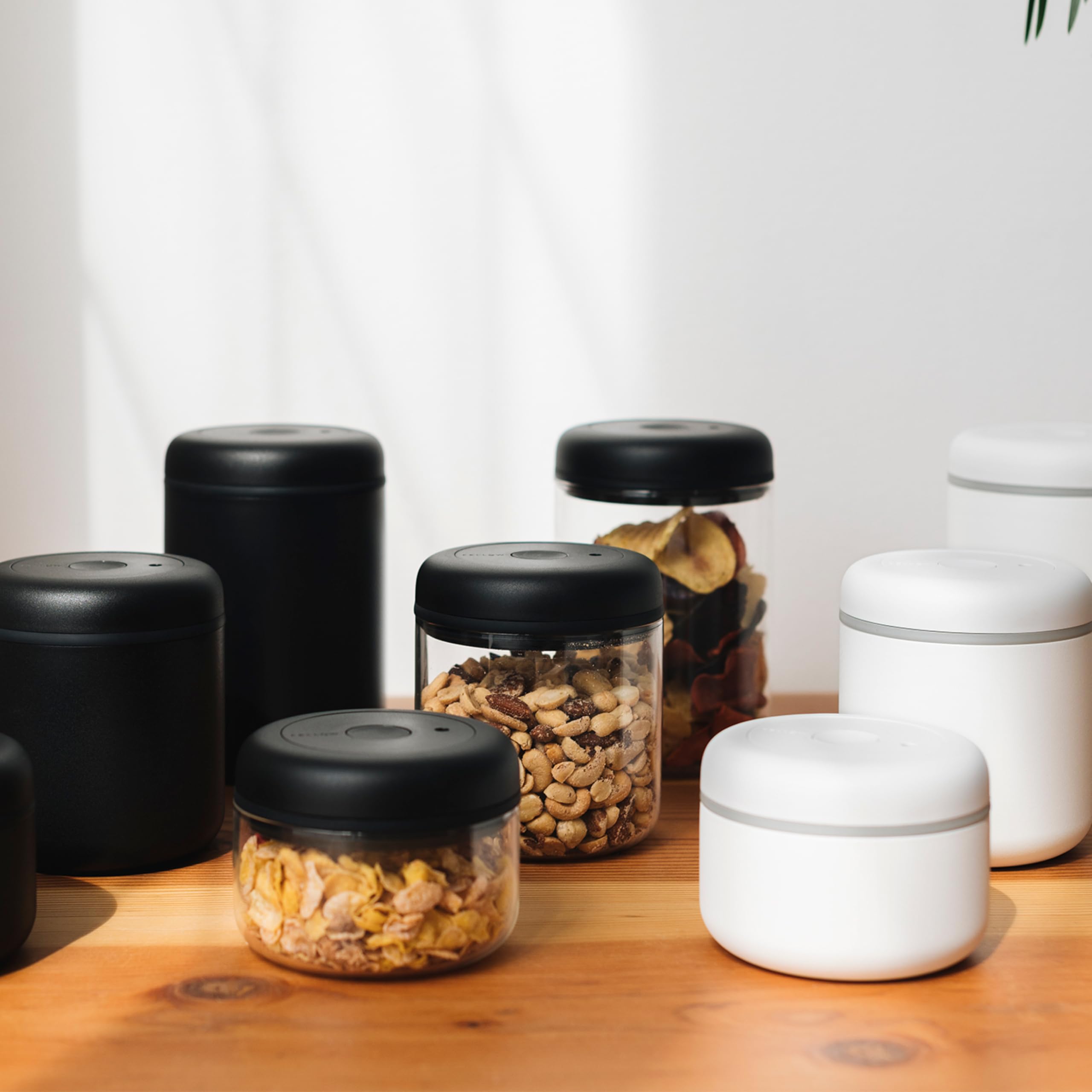 Fellow Atmos multipurpose storage for peppers, nuts, and other pantry staples.