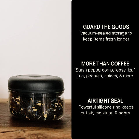 Stainless steel Atmos canister doubles as versatile food storage.