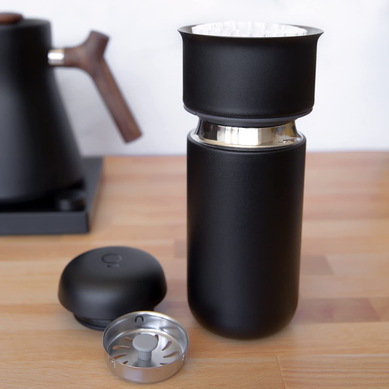 Fellow Carter Move compact mug in travel setup shows everyday carry benefits