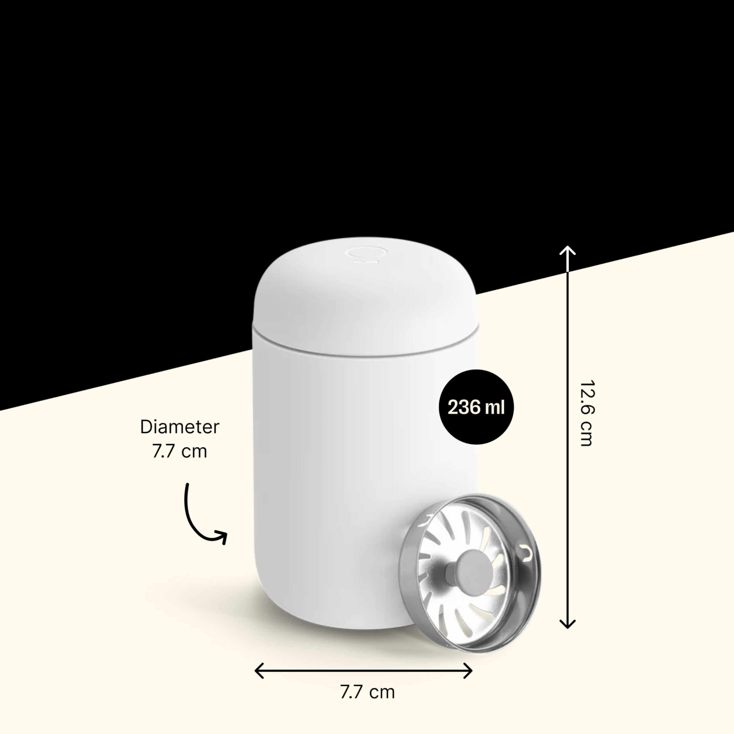 Fellow Carter Move mug's slim profile fits most car cupholders.