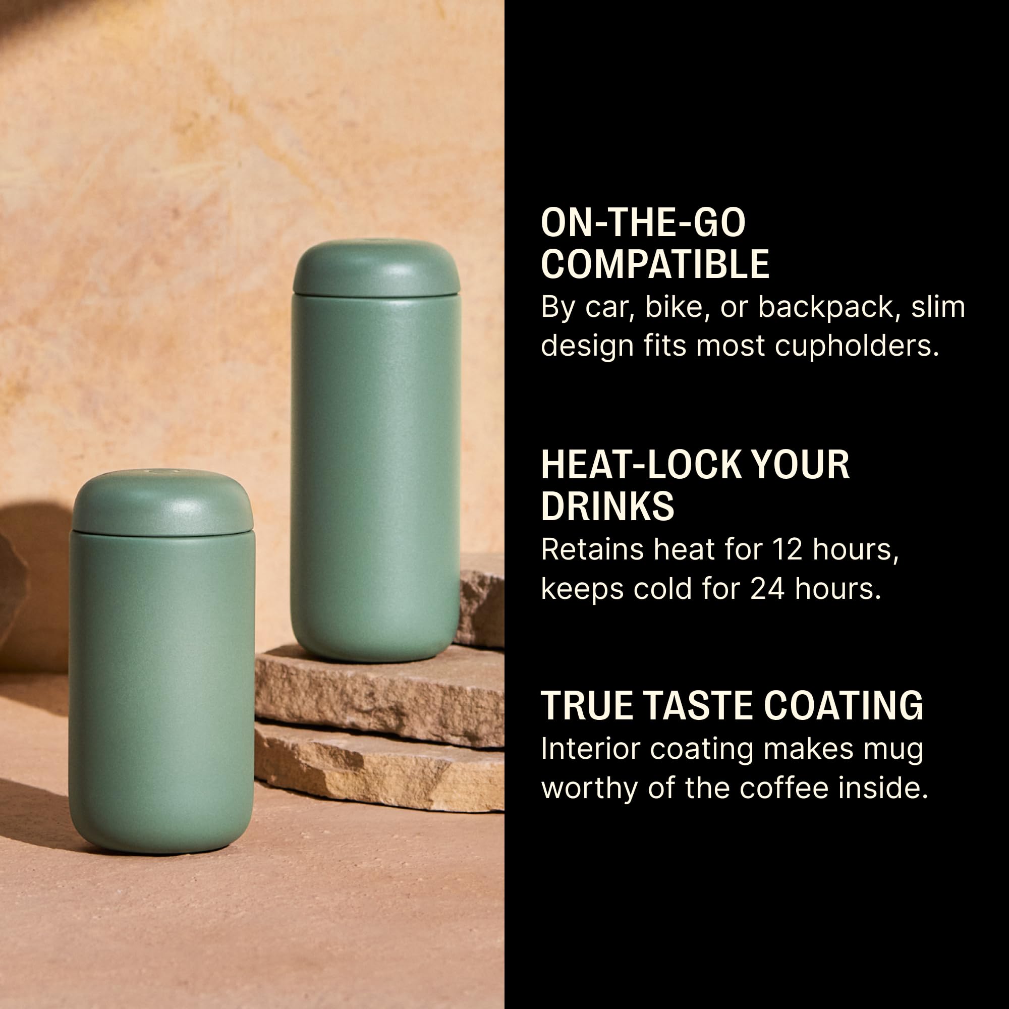 Fellow Carter Move splash guard reduces spills during commutes