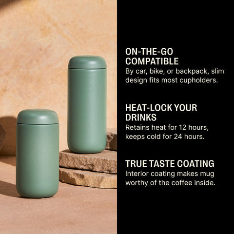 Fellow Carter Move splash guard reduces spills during commutes