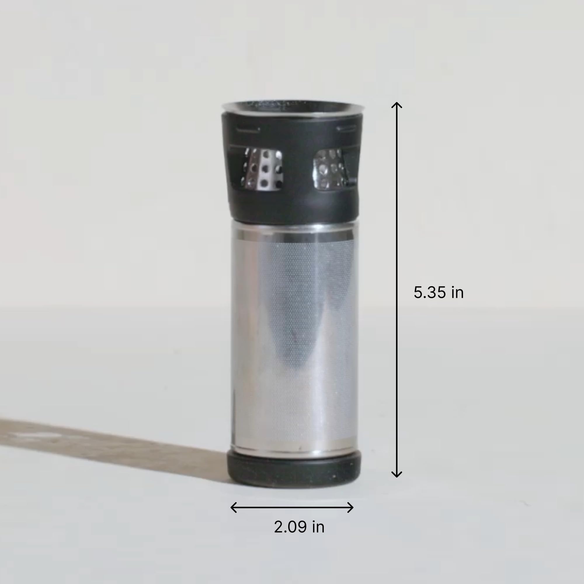 Fellow Carter stone blue mug with leak-proof lid and splash guard.