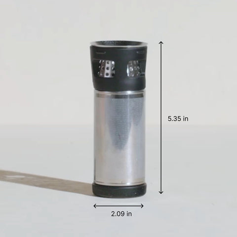 Fellow Carter stone blue mug with leak-proof lid and splash guard.