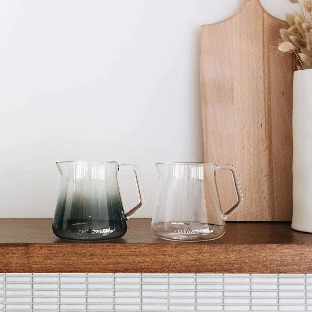Fellow Mighty Small Glass Carafe compact design fits small countertops