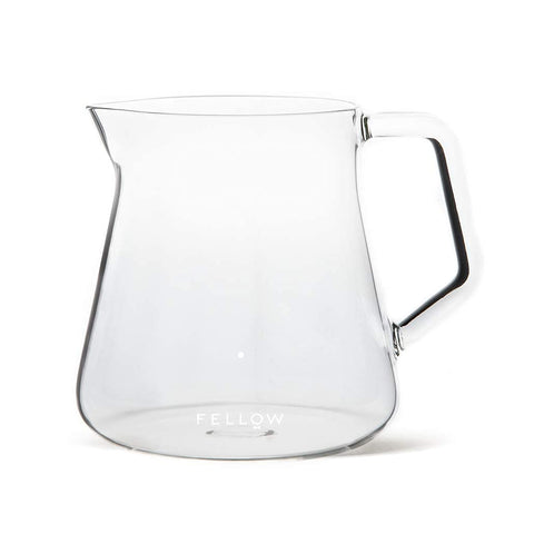 Fellow Mighty Small Glass Carafe with Stagg X for ratio-guided brews