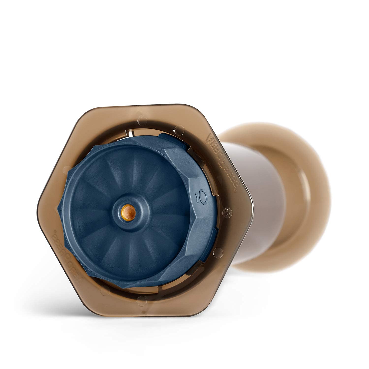 Compact AeroPress attachment fits your setup for travel-ready coffee.