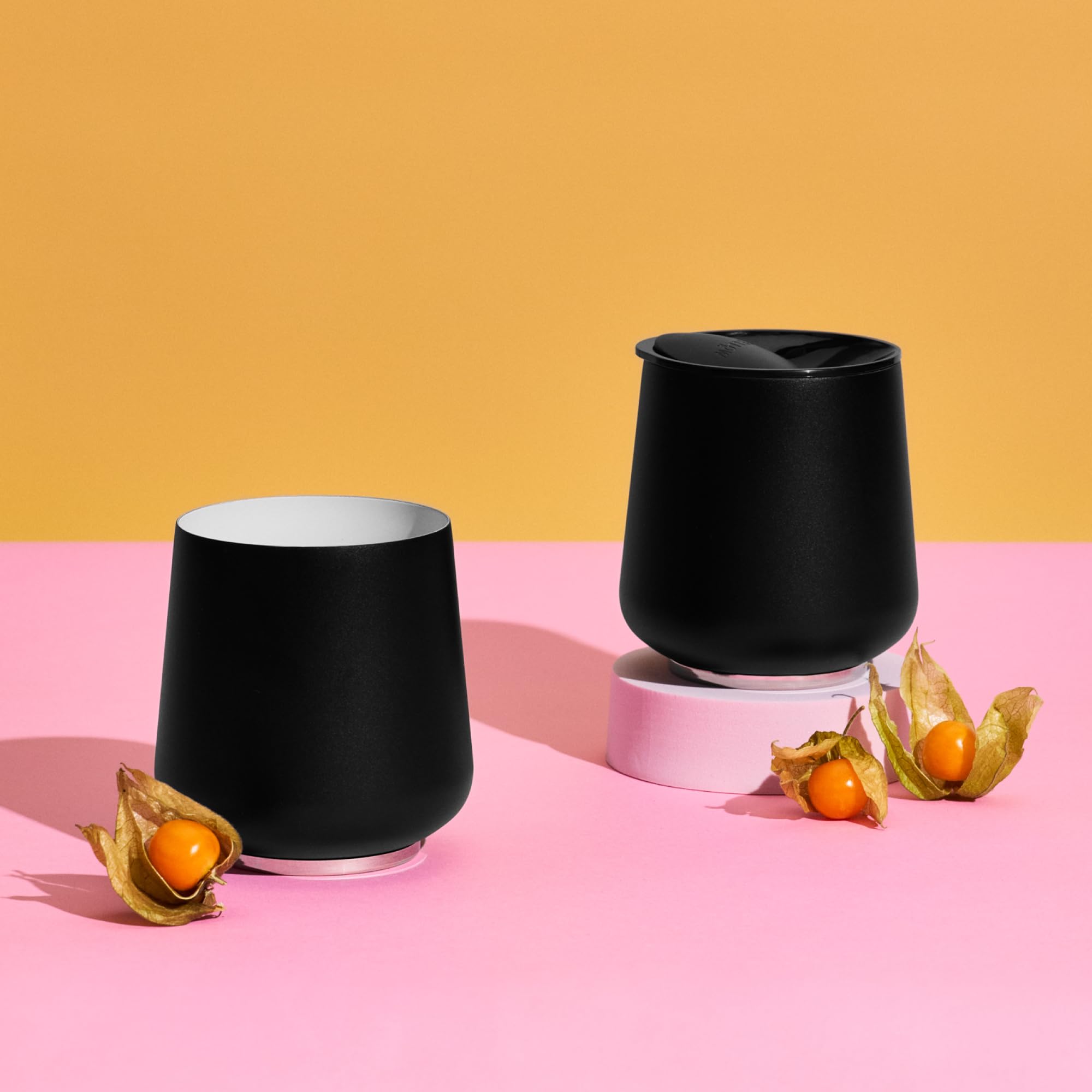 Fellow Ruby tumbler weighted base provides stable balance in hand