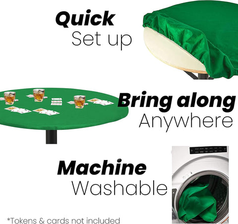 Noise-reducing Feltectors felt surface helps dice roll quietly.