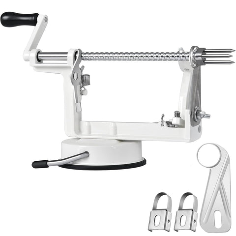 femedo apple-peeler-slicer-corer front view for quick kitchen prep.