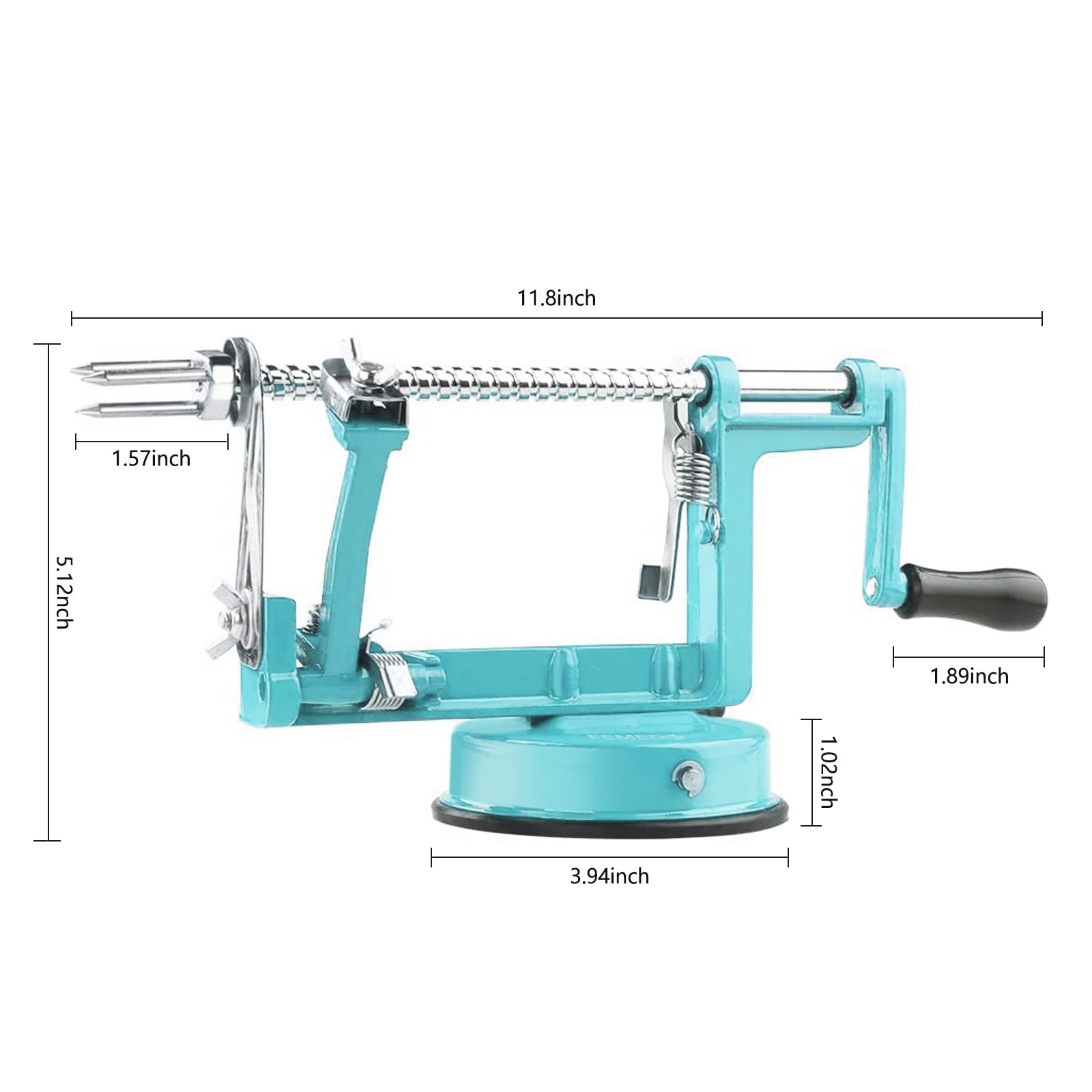 Femedo suction base keeps peeler stable during prep on smooth surfaces