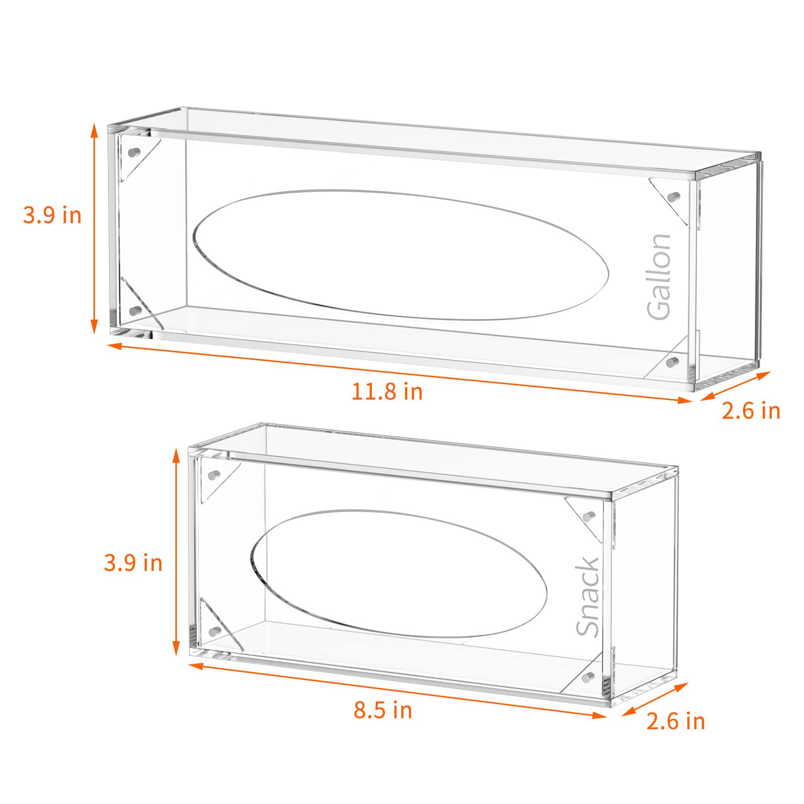 FEMELI four-piece baggie box set for easy, organized kitchen storage.