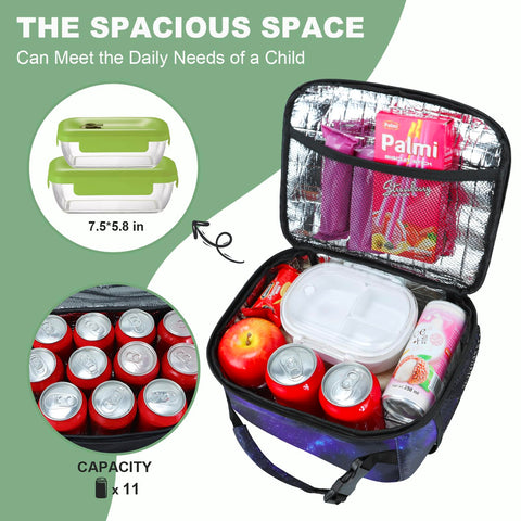 Femuar Kids Lunch Box Star back view, compact and easy to carry