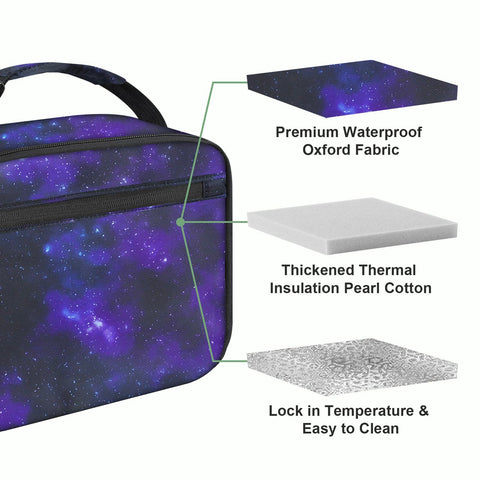 Femuar Kids Lunch Box Star inside pockets, organized utensil storage