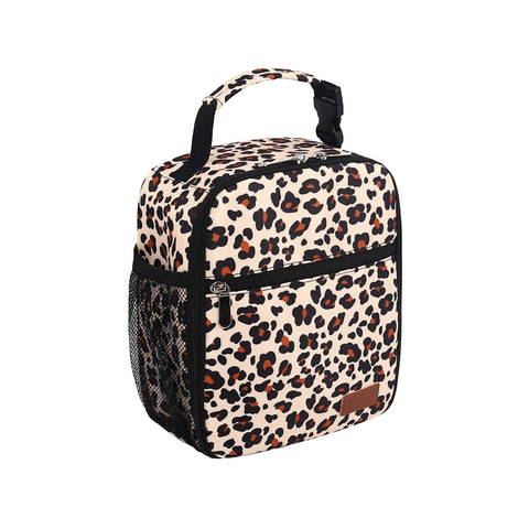 Femuar leopard lunch box compact design ideal for on-the-go office meals.