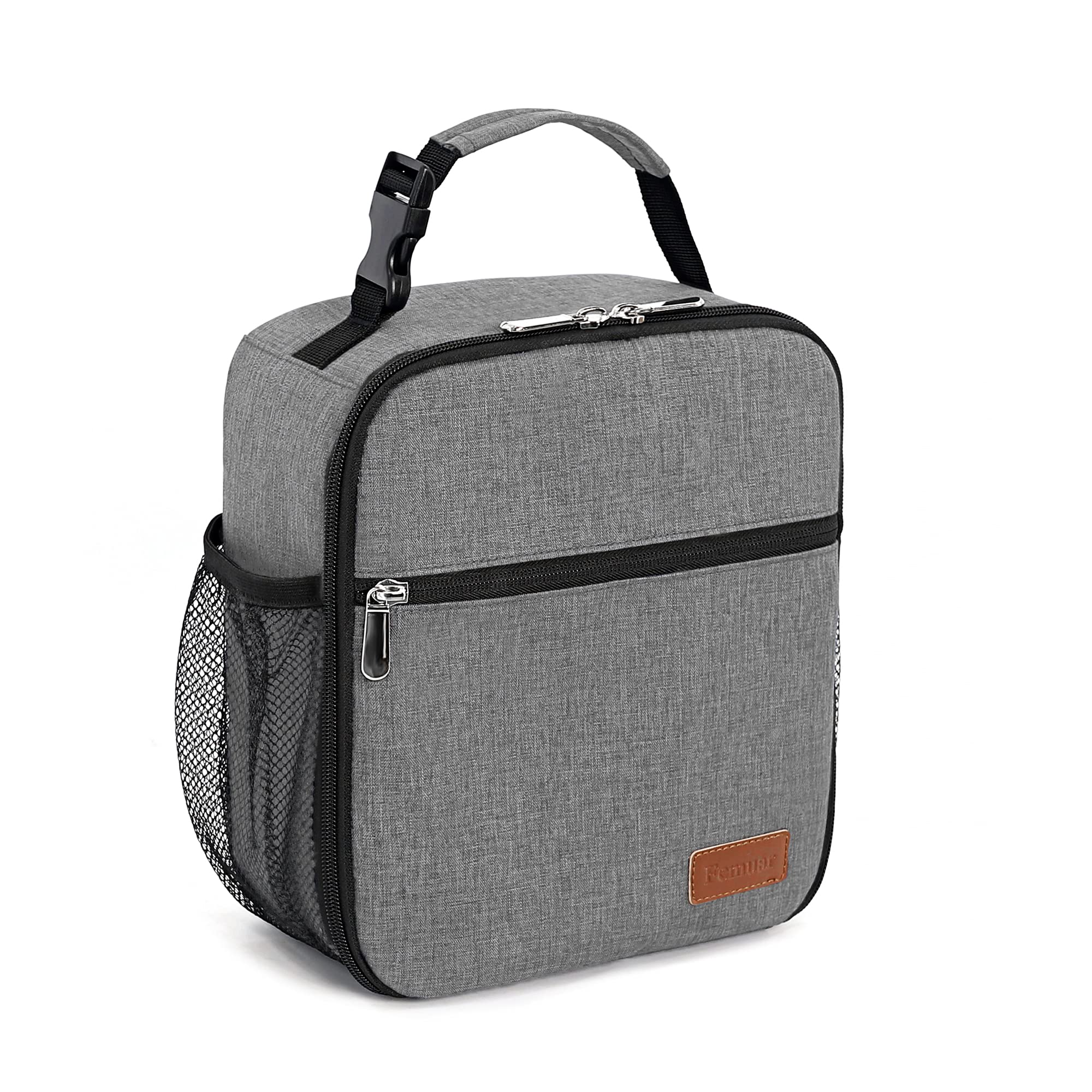Femuar lunch box office-compact grey for daily meals.