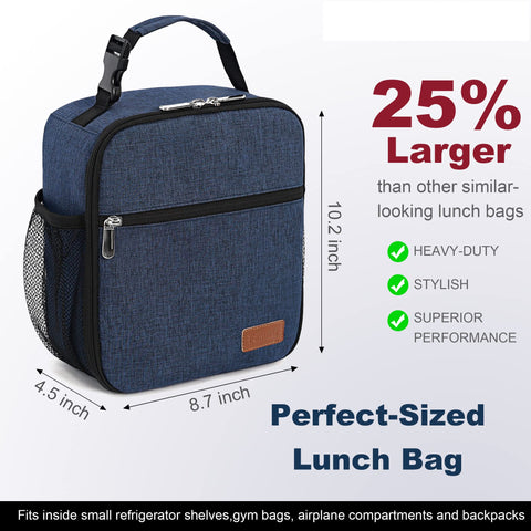 Femuar lunch box open lid reveals roomy interior ready for sandwiches.