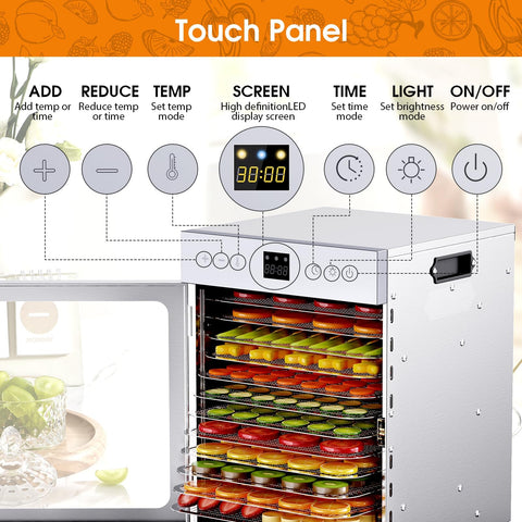Fendia dehydrator glass front door for monitoring