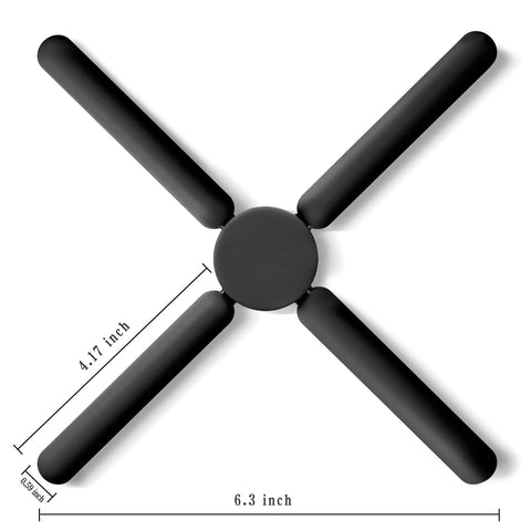 FENGCHEN trivet collapsed for compact drawer storage.
