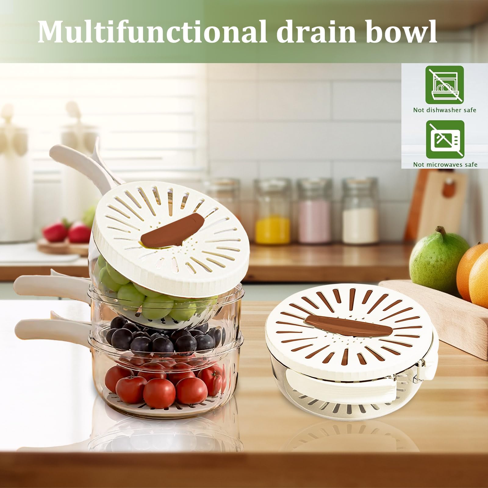 FENGSHOUNIAN outdoor-picnic-use makes portable clean-and-drain easy.