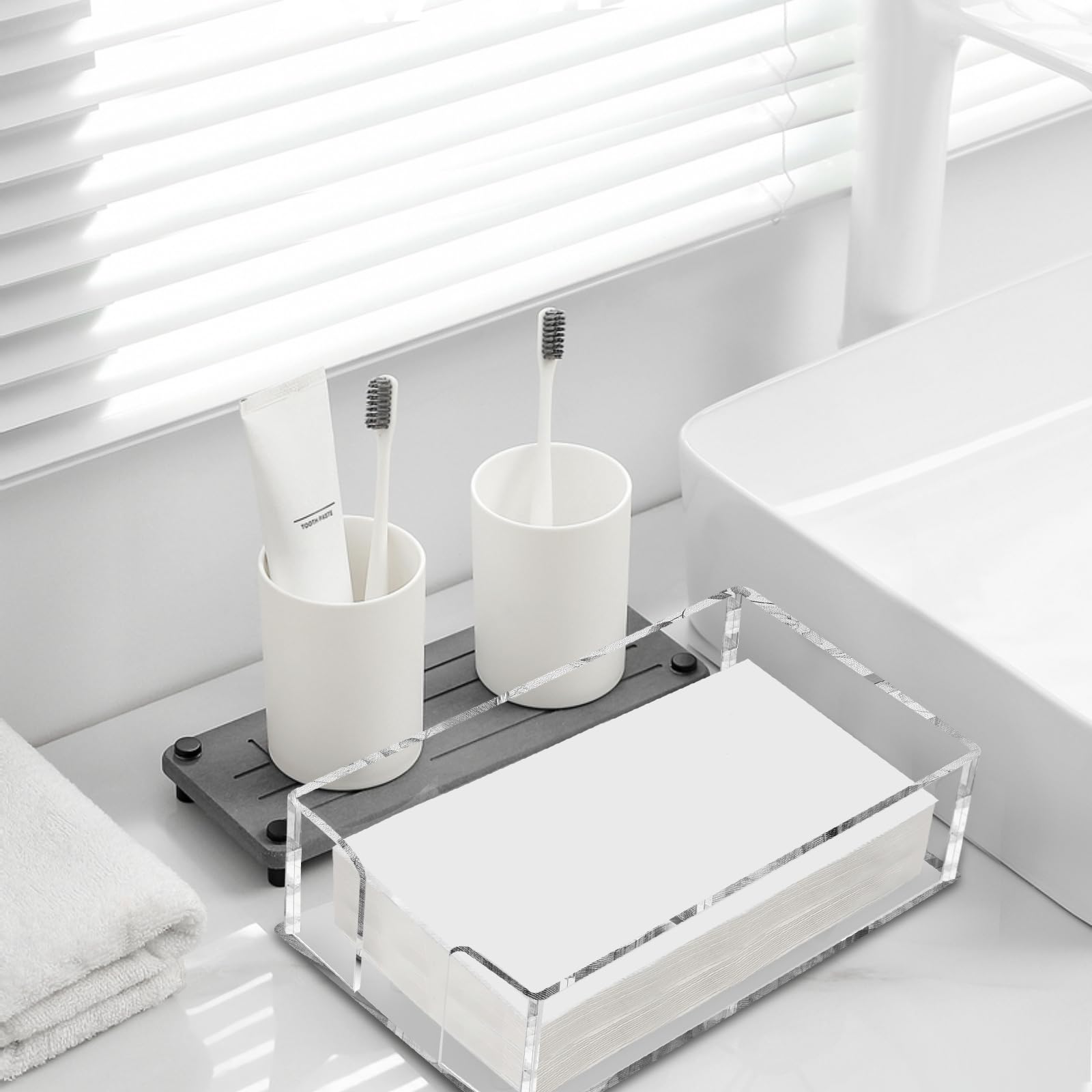 Fengzhe safe, fracture-free napkin holder ideal for homes with kids or pets