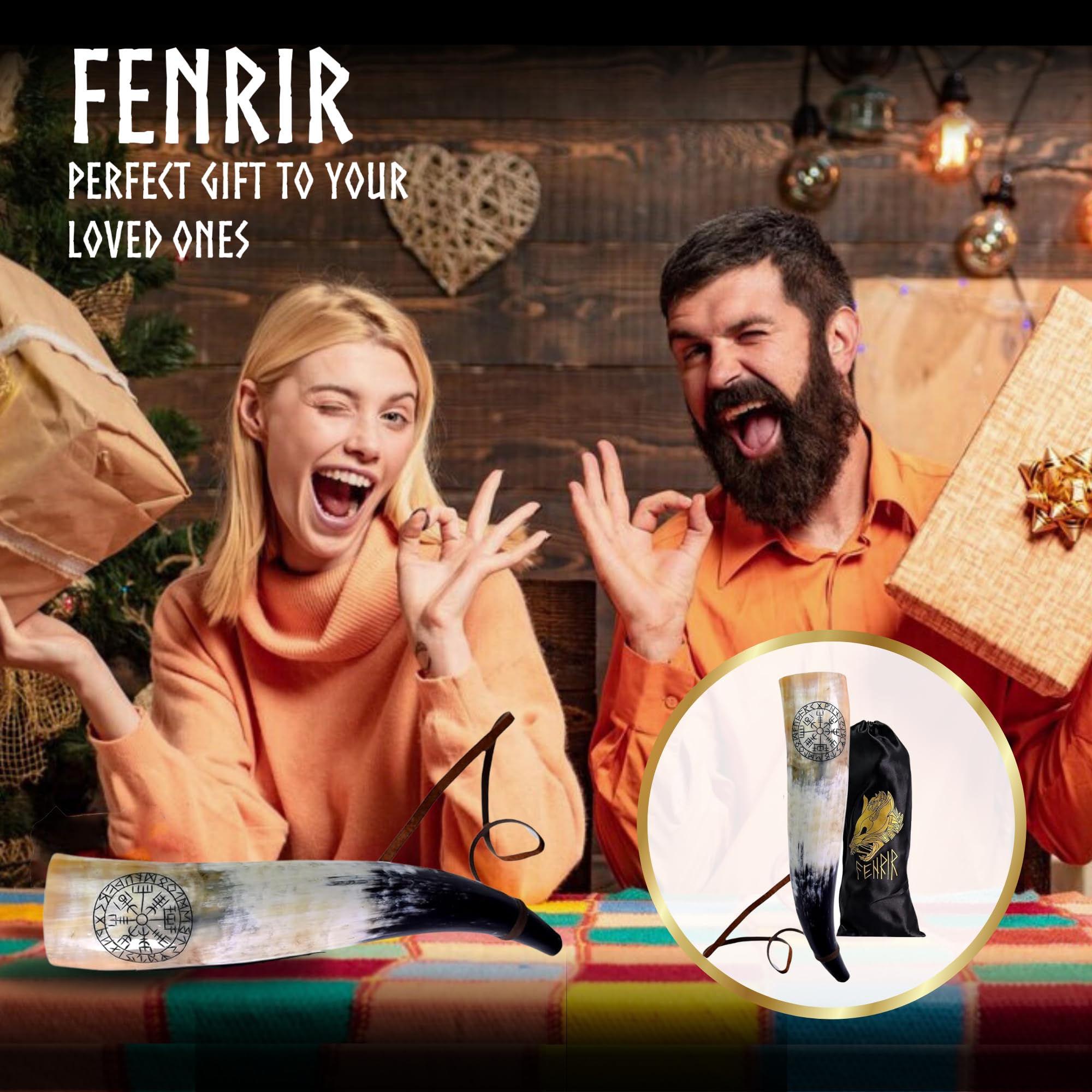 FENRIR Battle trumpet-inspired horn signals presence in themed displays.