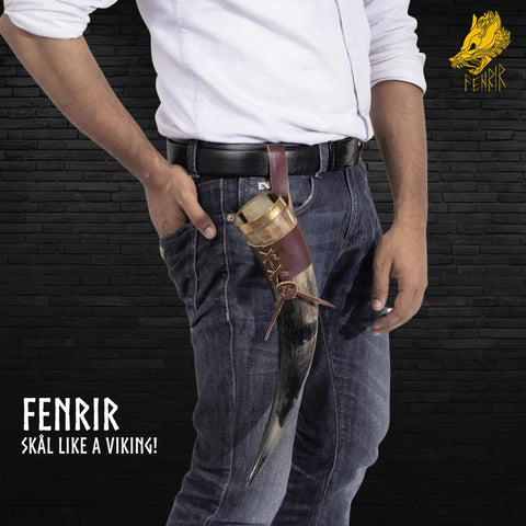FENRIR polished finish horn ready for sipping