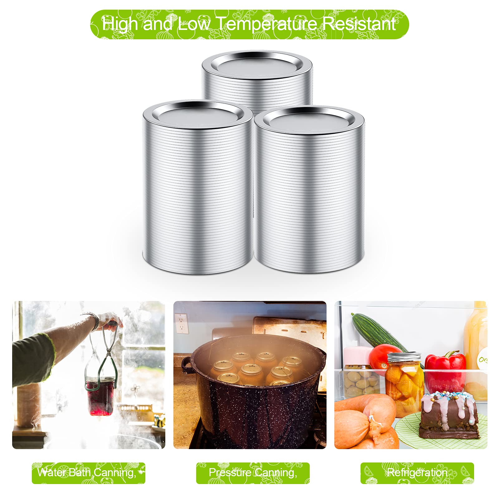 FENRIR regular-mouth lids are compatible with common mason jars for jams and sauces.
