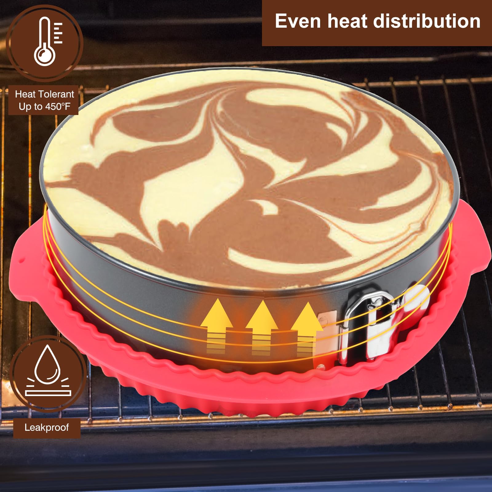 Even heat distribution on a Fensiden springform pan for consistent crusts