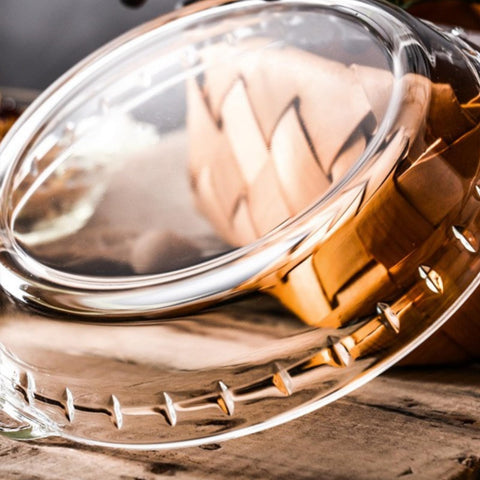 FE0OWV 10in round glass pie pan ideal for apple and pumpkin pies