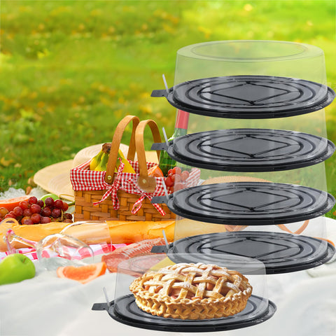FEOOWV versatile container fits cookies, cakes, pies, fruits, and cheeses for transport and display.
