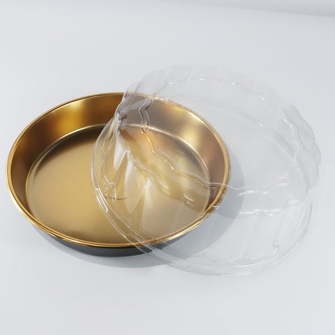 FEOOWV black bottom cake container provides stable transport