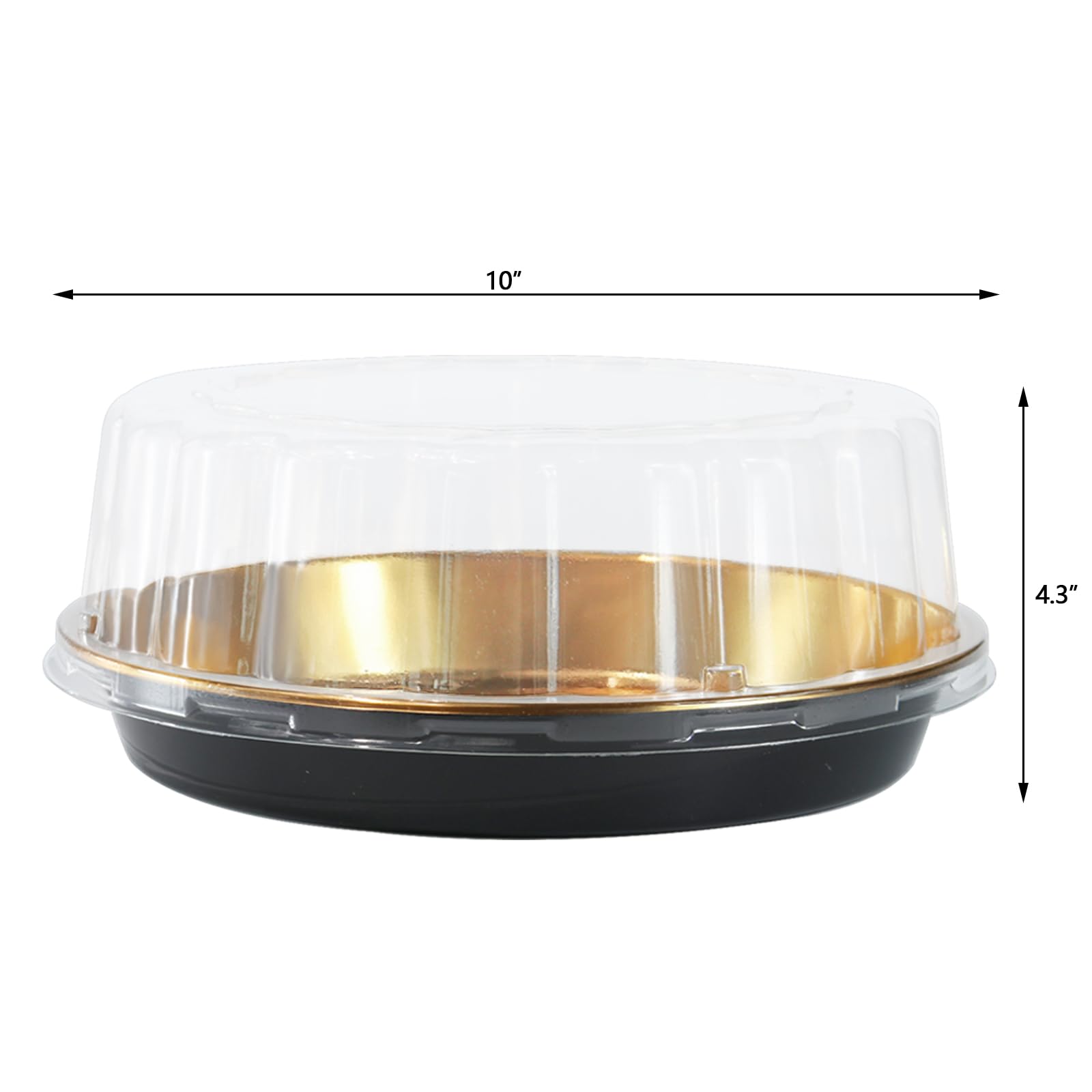 FEOOWV clear dome lid on cake box shows contents at a glance