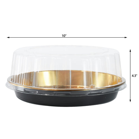 FEOOWV clear dome lid on cake box shows contents at a glance
