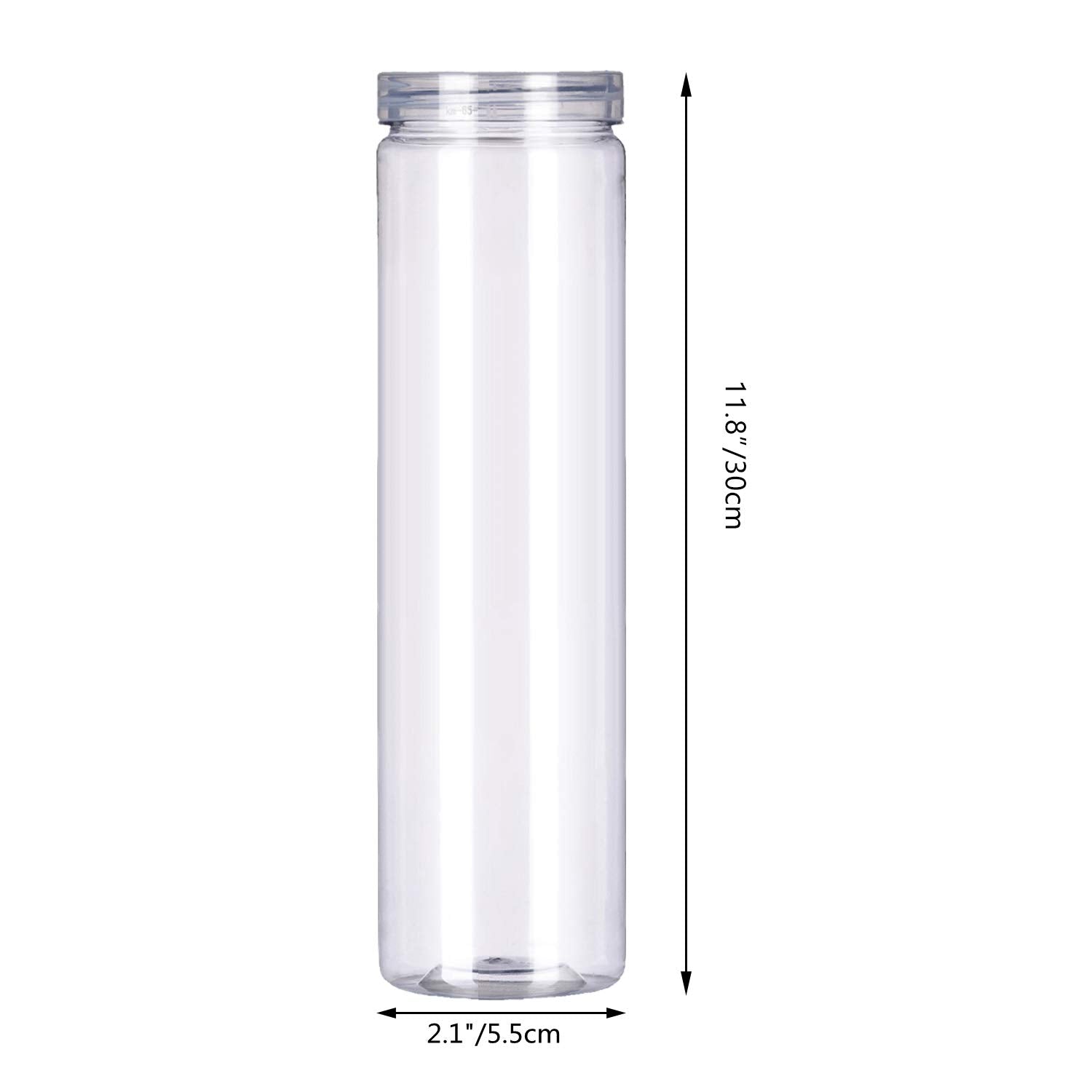 FEOOWV transparent dry-goods jar with lid, ideal for organized pantry storage.
