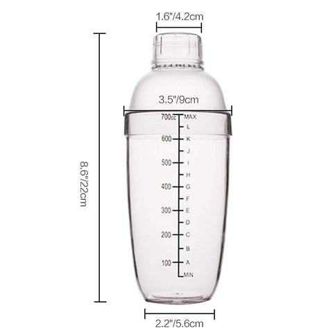 FEOOWV transparent shaker body shows mixing progress for better balance