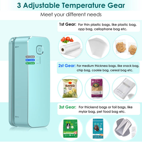 FEPPO bag sealer charging via USB-C for on-the-go use.